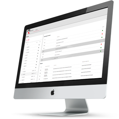 Интерфейс системы оценки контрагентов